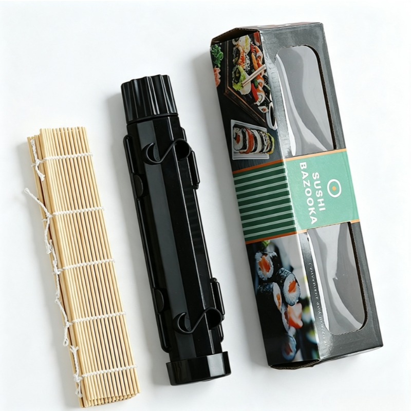 Home Improvement Mall - Sushi-Zubereitungsset, Bambus-Sushi-Matte, Sushi-Rollmatte-Set, Haushalts-Sushi-Rollgerät für Anfänger,