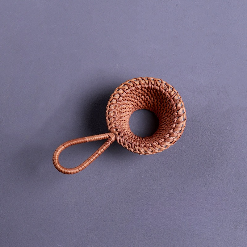 Home Improvement Kitchen - Rattan-Teesieb, handgefertigter Tee-Infuser mit feinem Netz