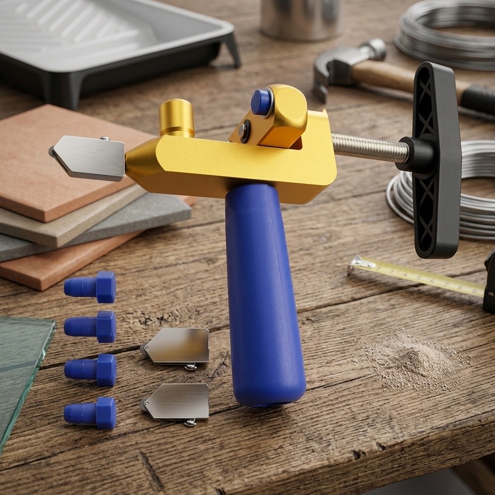 Tile Cutter Scoring - 2-in-1 integriertes Werkzeug zum Schneiden und