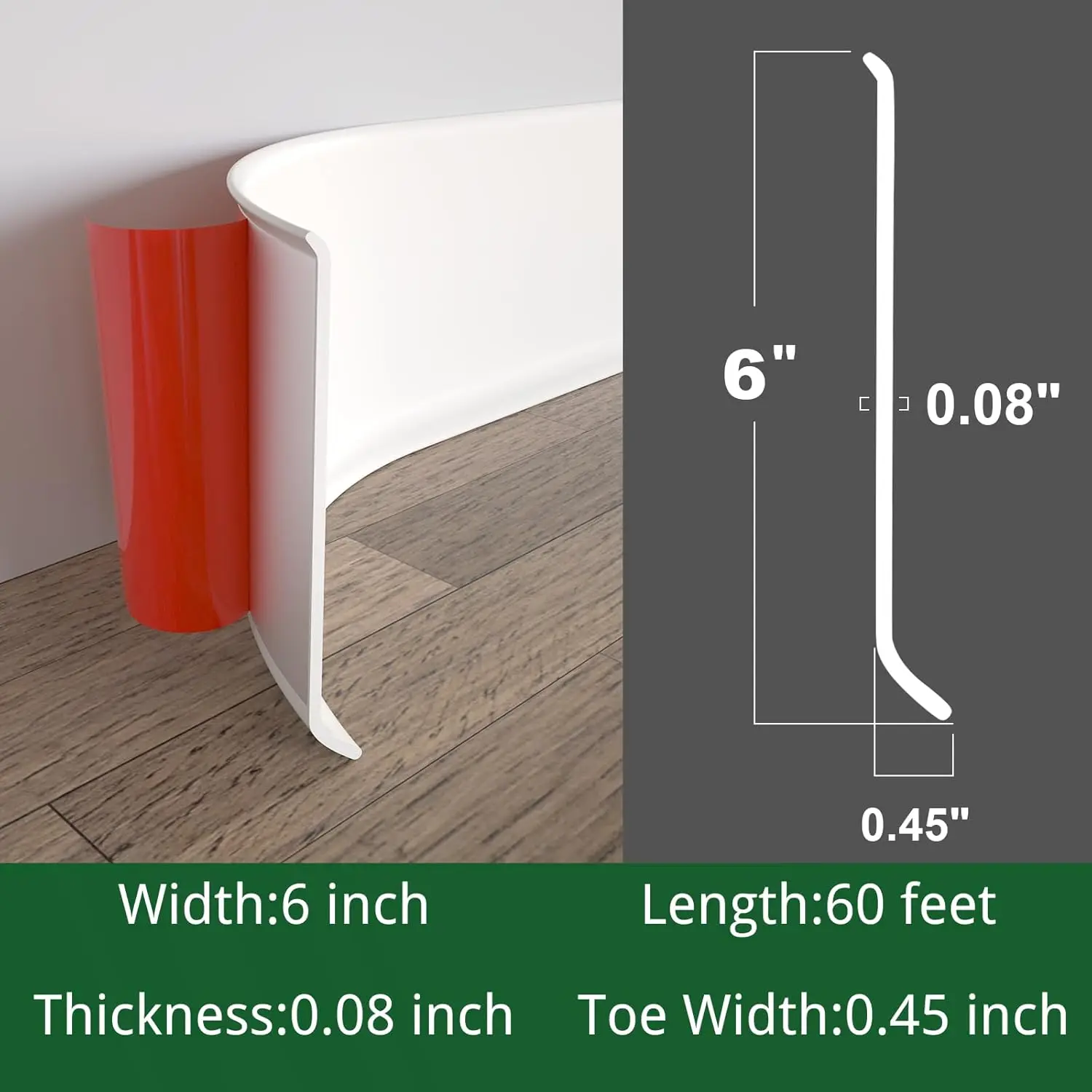 Flexible Sockelleistenverkleid – Baseboard Molding Trim Bewertung und Preis