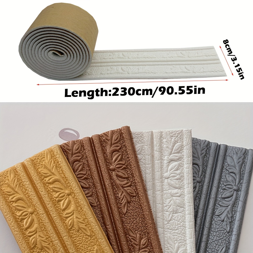 2 Stück geprägte selbstklebend – Baseboard Molding Trim Bewertung und Preis