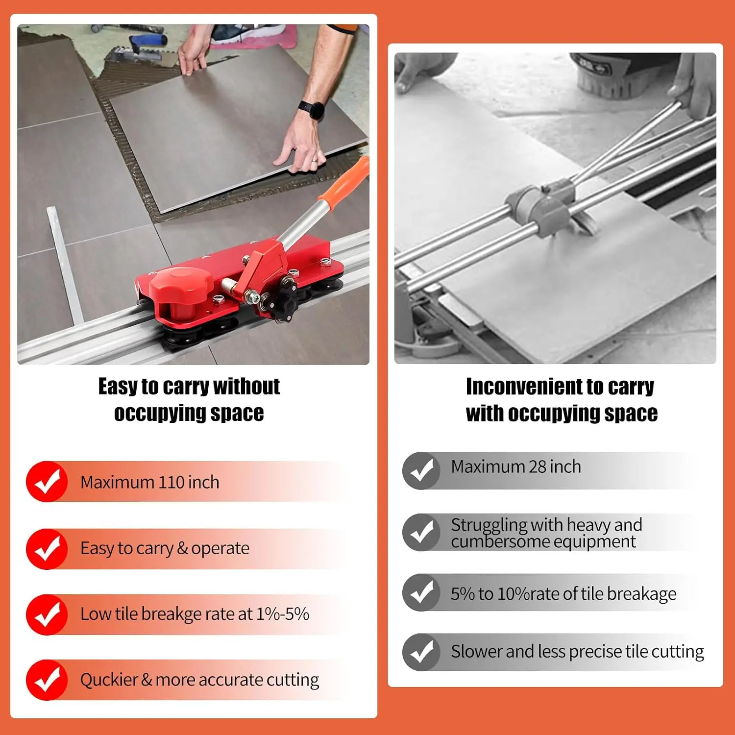 110-Zoll Großformat-Fliesensch – Tile Cutter Scoring Bewertung und Preis